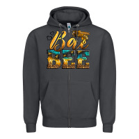 Smoke Western Queen Bee Zipper Hoodie - LillyAllenDesigns