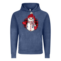 Vintage Denim snowman christmas Vintage Hoodie - JahusDesignShop