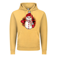 Vintage Mustard snowman christmas Vintage Hoodie - JahusDesignShop