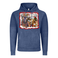 Vintage Denim christmas goats Vintage Hoodie - RanaPortraitStore