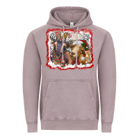 Vintage Zinc christmas goats Vintage Hoodie - RanaPortraitStore