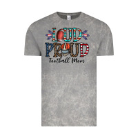 Cloud Rock loud proud football mom Vintage Tee - CowhideDigitalArt