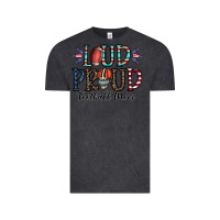 Vintage Black loud proud football mom Vintage Tee - CowhideDigitalArt