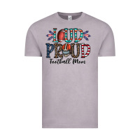 Vintage Zinc loud proud football mom Vintage Tee - CowhideDigitalArt