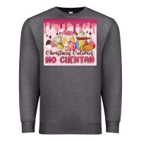 Charcoal Heather christmas calories no cuentan Premium Sweatshirt - MaliasSmallBusiness