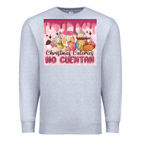 Heather Grey christmas calories no cuentan Premium Sweatshirt - MaliasSmallBusiness