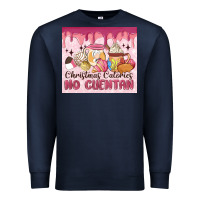 Navy christmas calories no cuentan Premium Sweatshirt - MaliasSmallBusiness