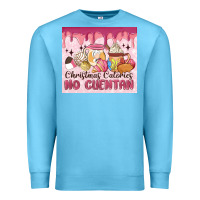 Ocean Blue christmas calories no cuentan Premium Sweatshirt - MaliasSmallBusiness