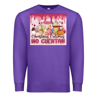Purple christmas calories no cuentan Premium Sweatshirt - MaliasSmallBusiness