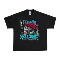 Black literally freezing skull Urban Heavy Tee - FaDigitalArtStudio