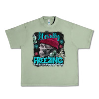 Oil Green literally freezing skull Urban Heavy Tee - FaDigitalArtStudio