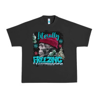 Pigment Black literally freezing skull Urban Heavy Tee - FaDigitalArtStudio