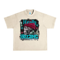 Sandshell literally freezing skull Urban Heavy Tee - FaDigitalArtStudio