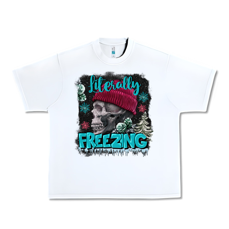 Literally Freezing Skull Urban Heavy Tee by FaDigitalArtStudio | Teevron