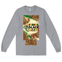 Heather Grey strong black queen 12 oz can cooler (slim) Long Sleeve Tee - Artiststas