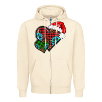 Sandshell Christmas heart gemstones leopard Zipper Hoodie - BarkalooDesign