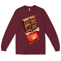 Burgundy chocolate Long Sleeve Tee - AdoDesignShop