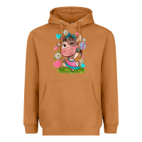 Meerkat little cute cow Heavyweight Hoodie - NancyCooperArtShop