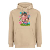 Mushroom little cute cow Heavyweight Hoodie - NancyCooperArtShop