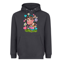 Smoke little cute cow Heavyweight Hoodie - NancyCooperArtShop
