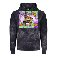 Cloud Black Halloween School Bus Vintage Hoodie - texasbilliewilder