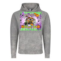 Cloud Rock Halloween School Bus Vintage Hoodie - texasbilliewilder