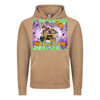 Vintage Coffee Halloween School Bus Vintage Hoodie - texasbilliewilder