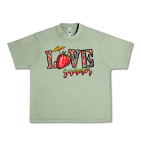 Oil Green love summer Urban Heavy Tee - CowhideDigitalArt
