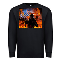 Black western firefighters Premium Sweatshirt - MaliasSmallBusiness