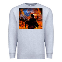 Heather Grey western firefighters Premium Sweatshirt - MaliasSmallBusiness
