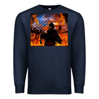 Navy western firefighters Premium Sweatshirt - MaliasSmallBusiness