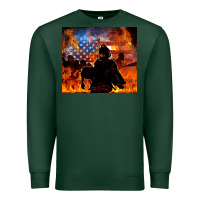 Sports Green western firefighters Premium Sweatshirt - MaliasSmallBusiness