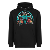 Black nurse rainbow Heavyweight Hoodie - NancyCooperArtShop