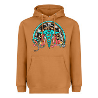 Meerkat nurse rainbow Heavyweight Hoodie - NancyCooperArtShop