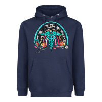 Navy nurse rainbow Heavyweight Hoodie - NancyCooperArtShop