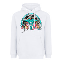 White nurse rainbow Heavyweight Hoodie - NancyCooperArtShop