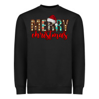 Black merry christmas Heavyweight Sweatshirt - CowhideDigitalArt