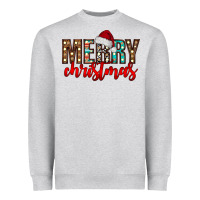 Heather Grey merry christmas Heavyweight Sweatshirt - CowhideDigitalArt