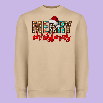 Merry Christmas Heavyweight Sweatshirt Designed By Cowhidedigitalart