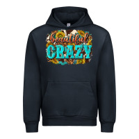 Navy Western Beautiful Crazy Urban Hoodie - texasbilliewilder