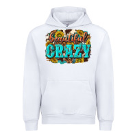 White Western Beautiful Crazy Urban Hoodie - texasbilliewilder