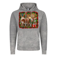 Cloud Rock christmas farm animals Vintage Hoodie - RanaPortraitStore