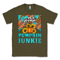 Army Green pumpkin junkie Classic Tee - Artiststas