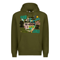 Army Green mens mental health matters Premium Hoodie - Artiststas
