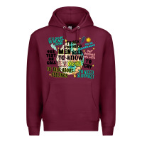 Burgundy mens mental health matters Premium Hoodie - Artiststas