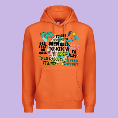 Mens Mental Health Matters Premium Hoodie Designed By Artiststas