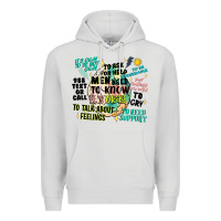 Dove Grey mens mental health matters Premium Hoodie - Artiststas