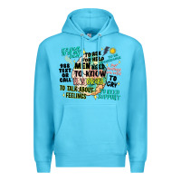 Ocean Blue mens mental health matters Premium Hoodie - Artiststas