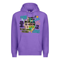 Purple mens mental health matters Premium Hoodie - Artiststas