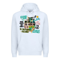 White mens mental health matters Premium Hoodie - Artiststas